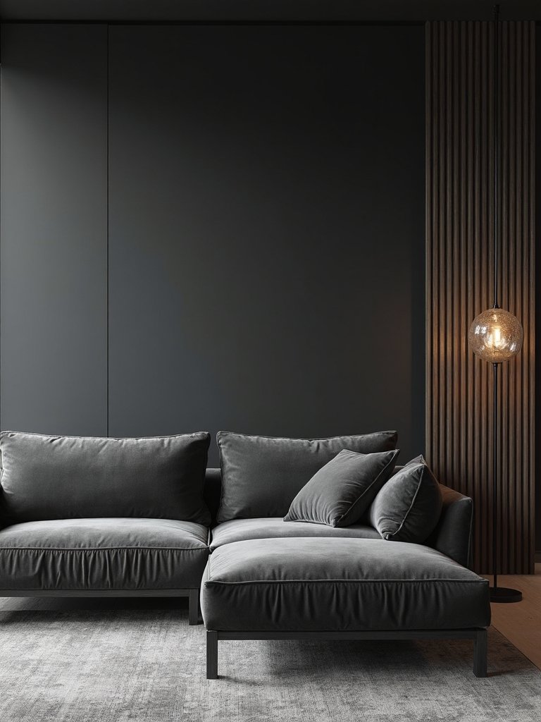 textured gray seating elegance