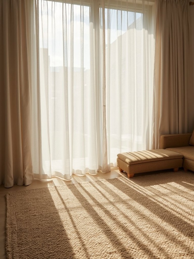 textured rugs enhance ambiance