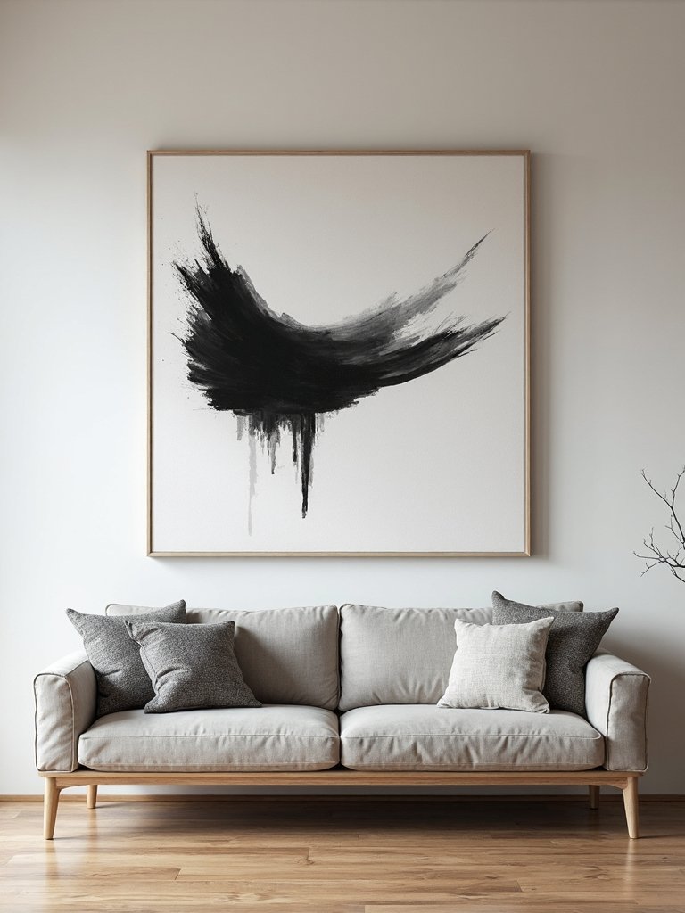 thoughtful minimalist art selection