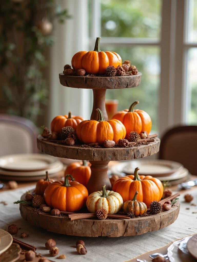 tiered tray fall displays