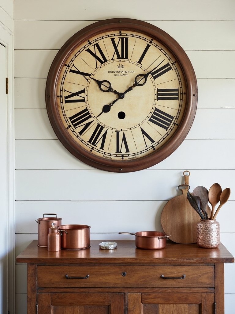 timeless rustic farmhouse wall clocks