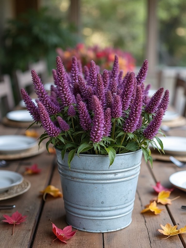 vibrant autumn coneflower arrangement