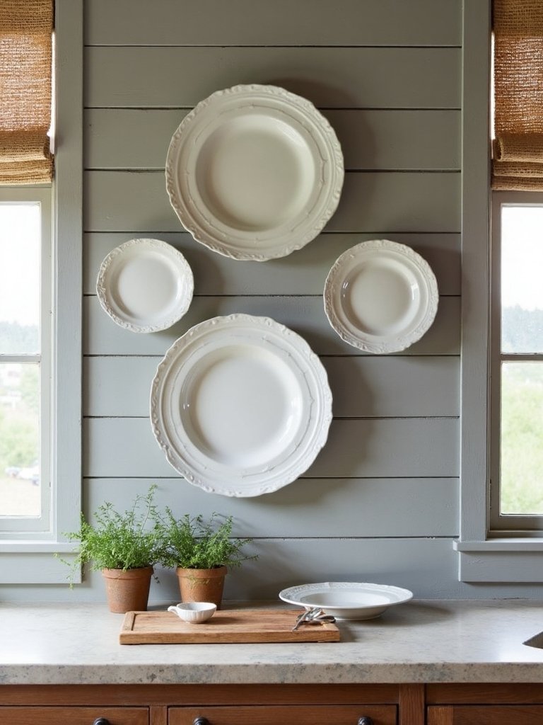 vintage decorative plate wall display
