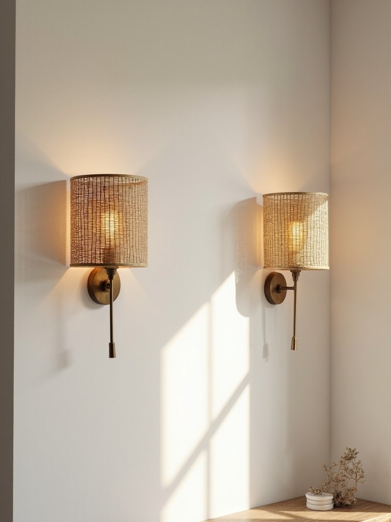 wabi sabi metal wood sconces