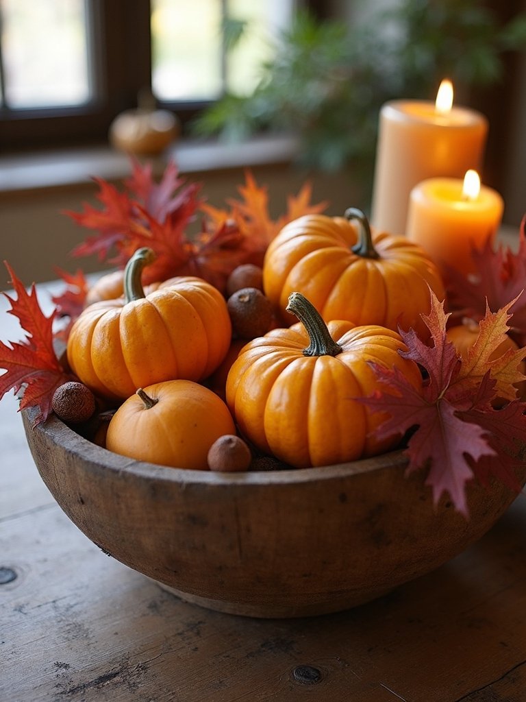 warm autumn centerpiece ideas