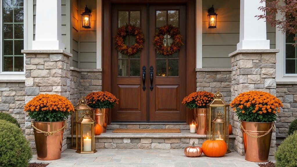 warm metallics for fall