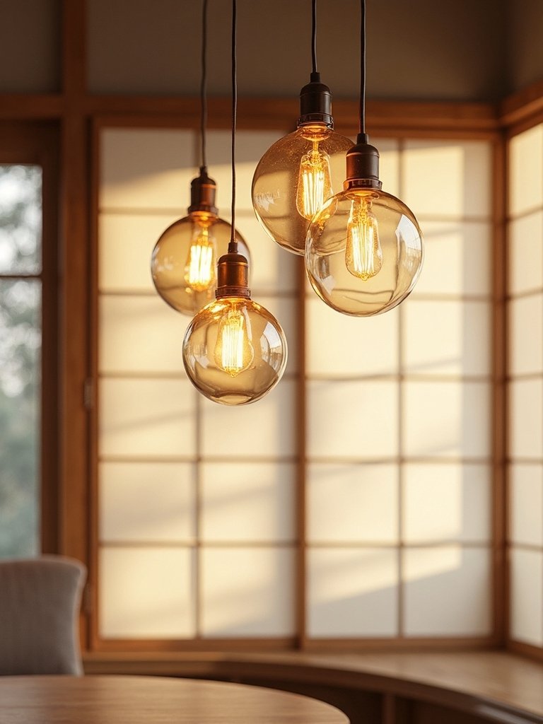 warm minimalist glass pendants
