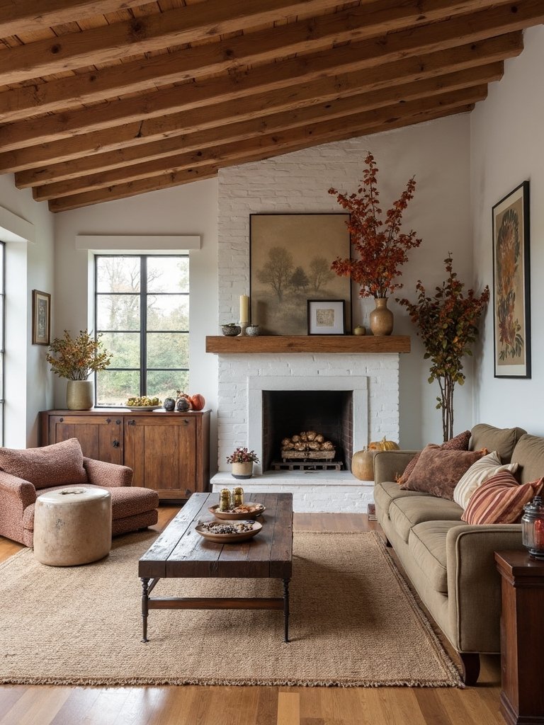 warm rustic wood accents