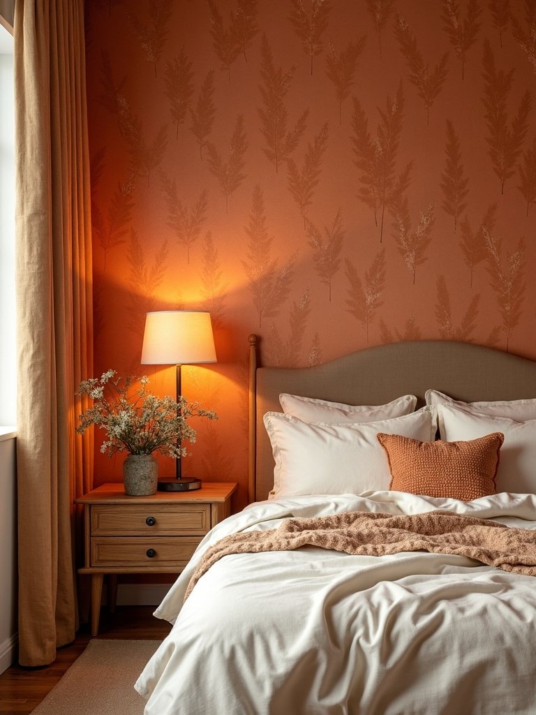 warm toned autumn wall decor