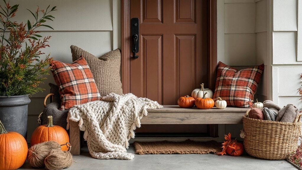 warmth through cozy textiles