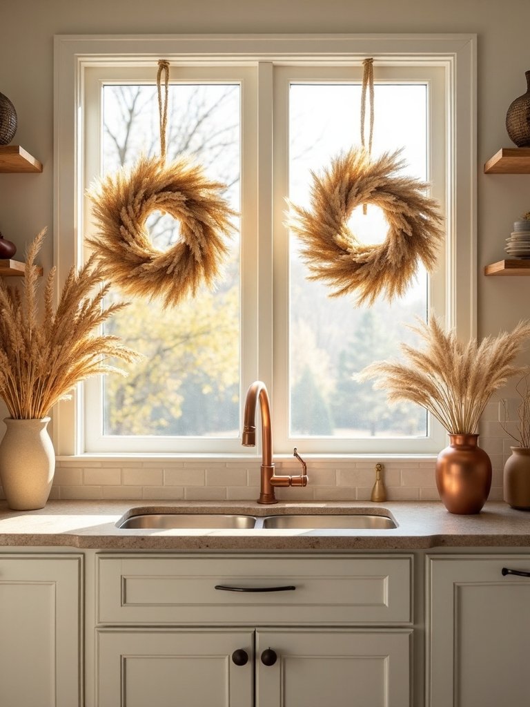 wheat wreaths for seasonal decor