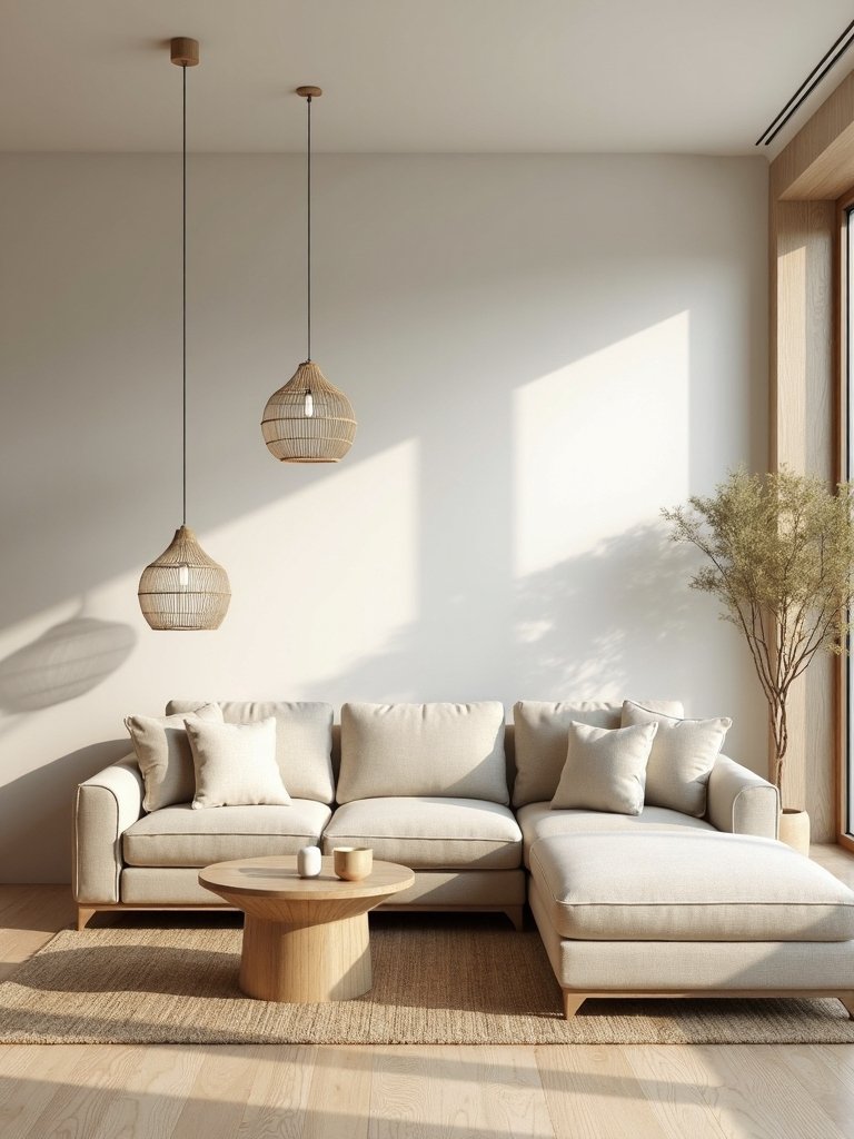 zen inspired minimalist seating arrangement