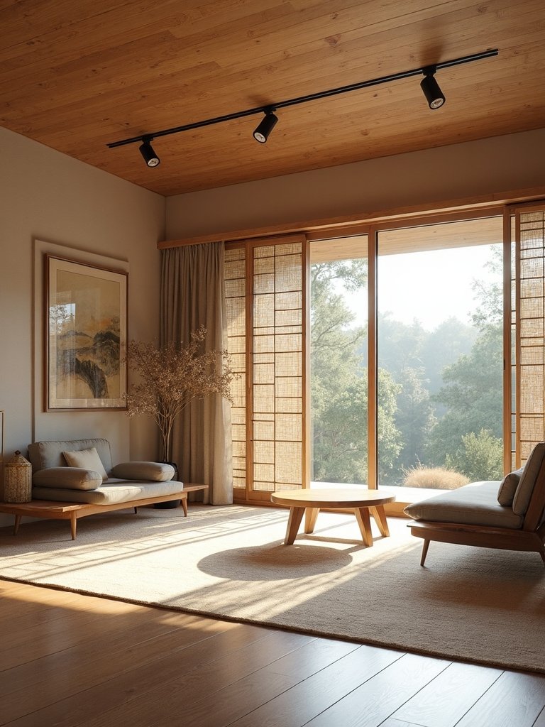 zen inspired track lighting elegance