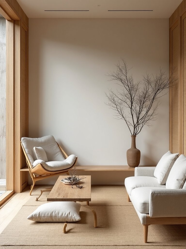 zen japandi living room designs