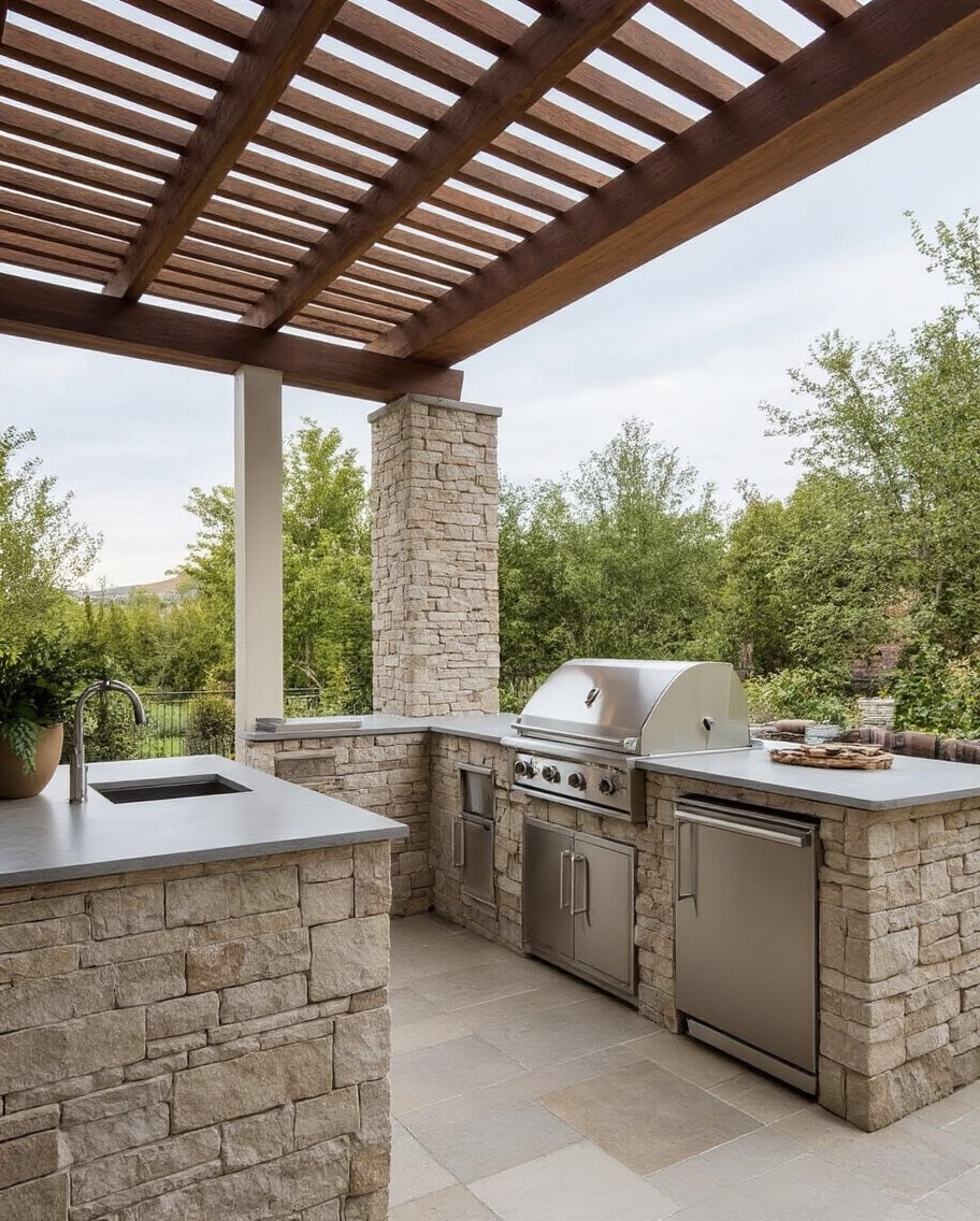 all season outdoor kitchen comfort