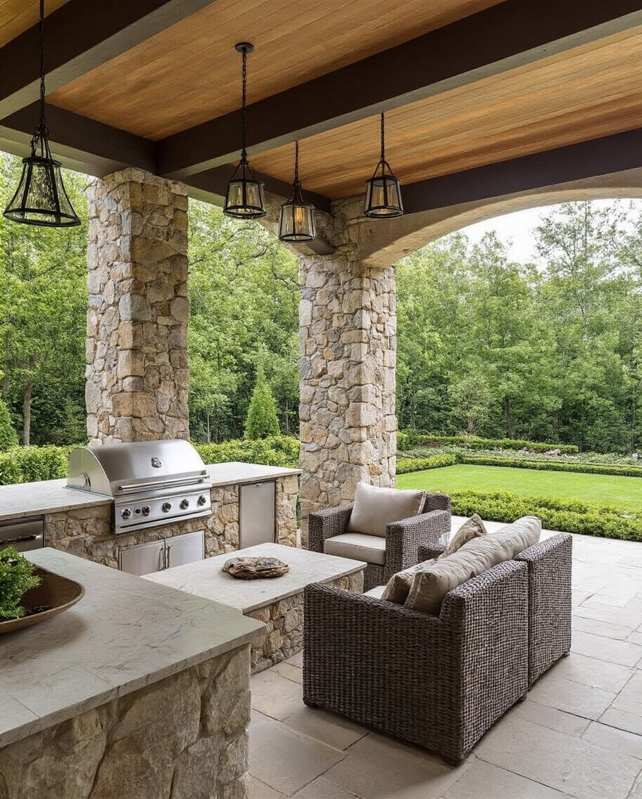 all weather outdoor cooking sanctuary