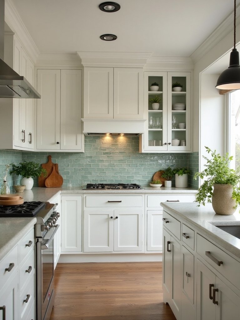 artisanal handmade look kitchen tile charm