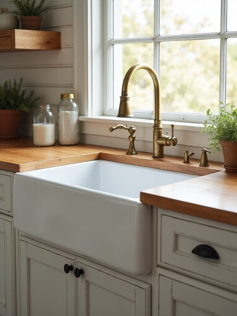 authentic durable integrated farmhouse sink installation
