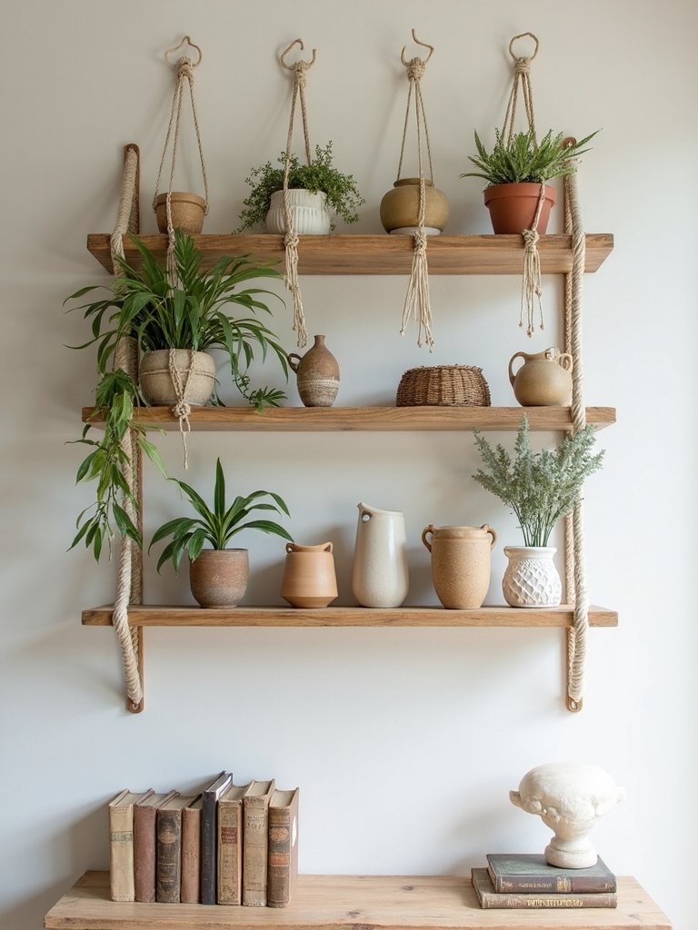 balanced bohemian bookshelf decor arrangements