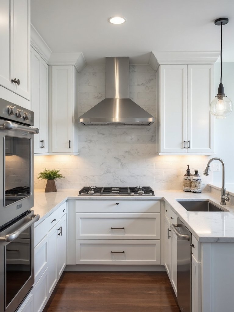 beautiful backsplash brightens kitchen