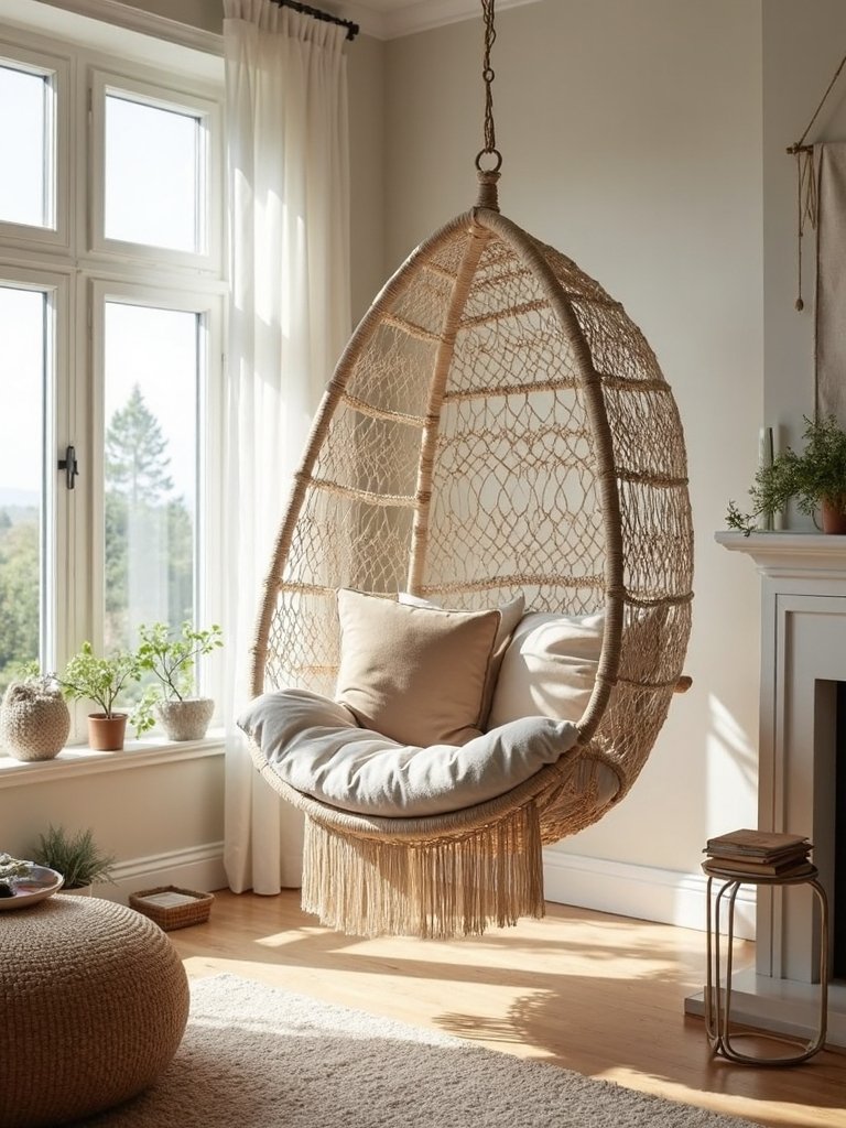 bohemian indoor hammock lounge chair