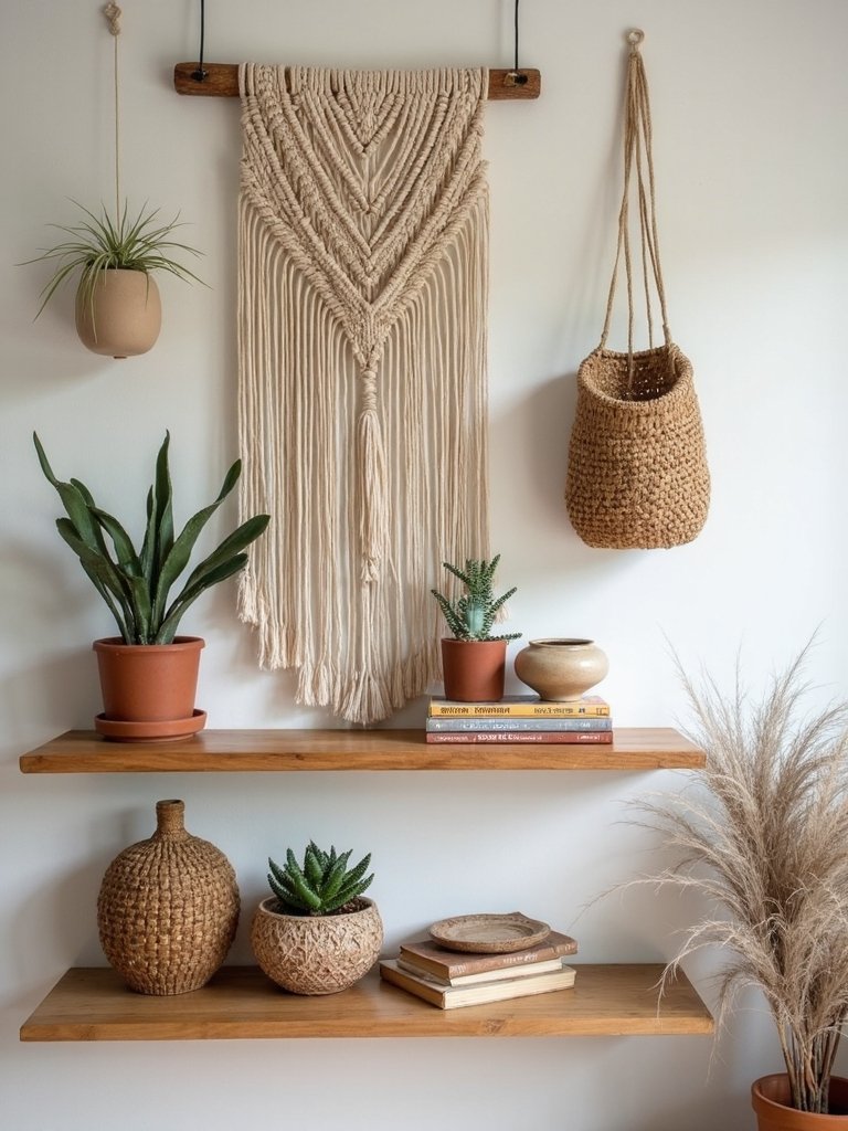 boho bookcase style showcase