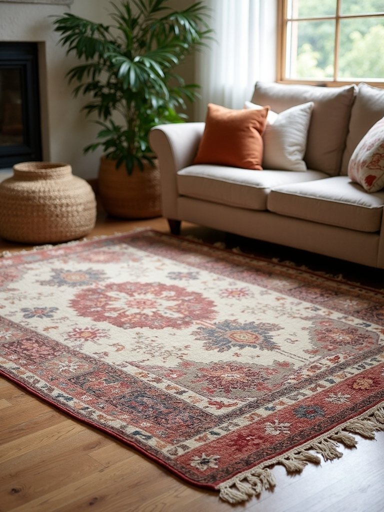 boho style living room rugs