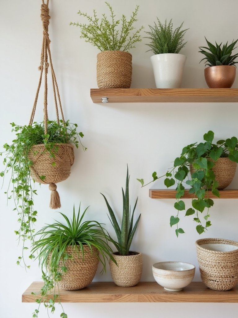 bring nature indoors with planters