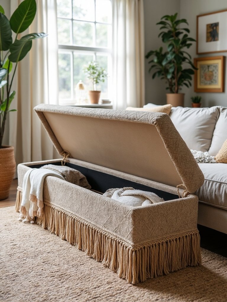 conceal organize versatile sustainable storage ottoman benches