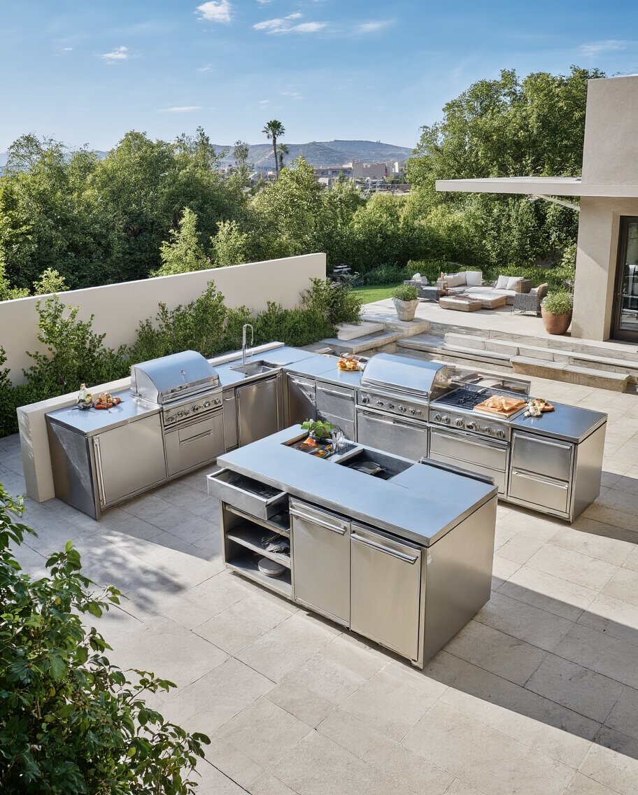 customizable expandable flexible modular outdoor kitchens