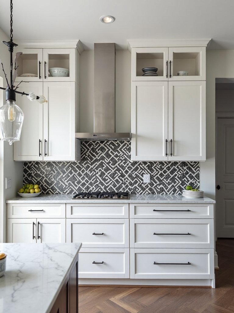 dramatic contrast through bold patterns