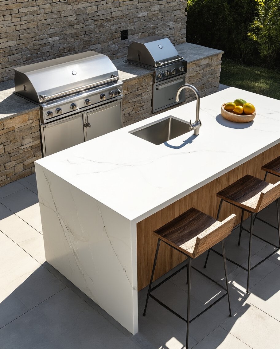 durable weather resistant porcelain slab countertops