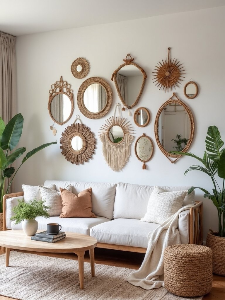 eclectic bohemian mirror gallery