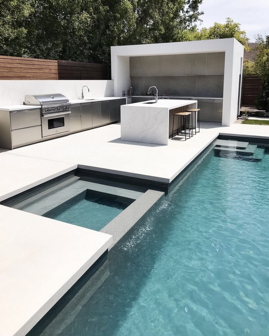 elegant functional outdoor living space