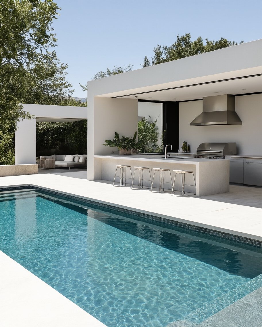 functional integrated relaxing outdoor entertainment