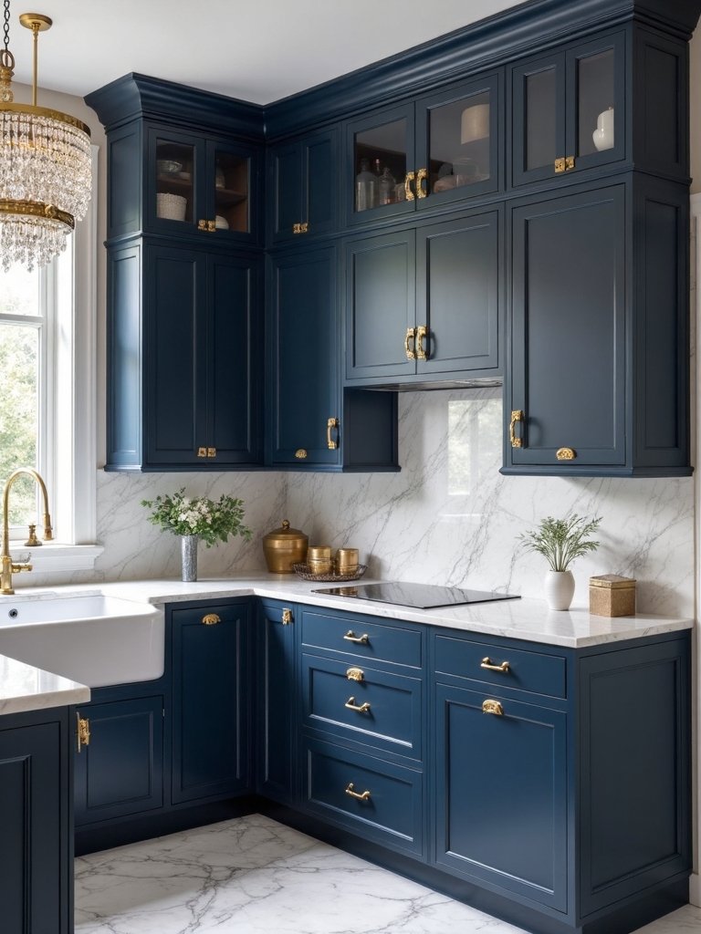 glamorous kitchen with unexpected elegance