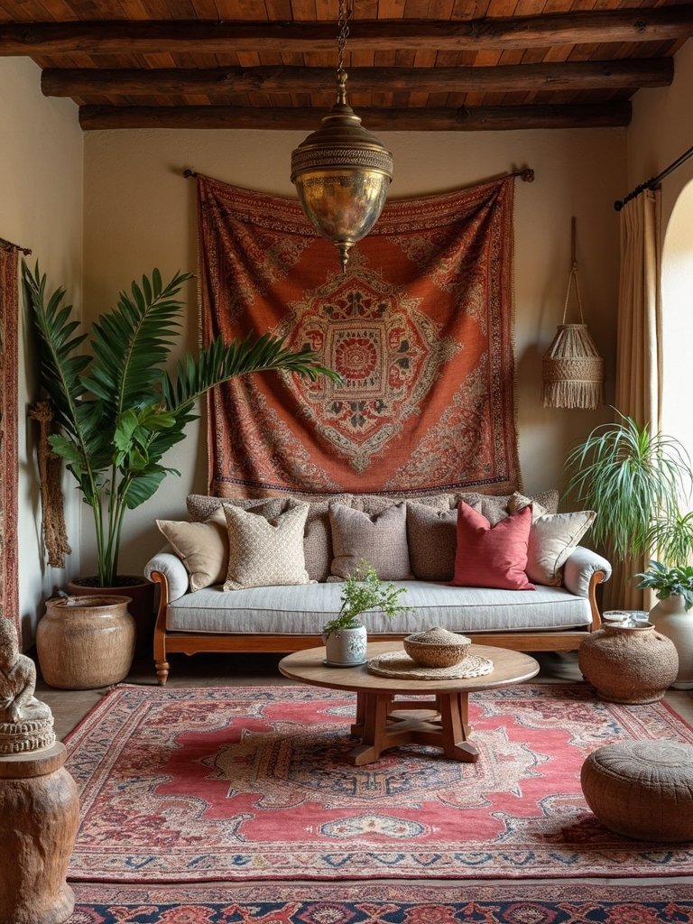 globally inspired bohemian home accents
