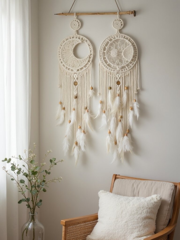 handcrafted celestial nursery dreamcatchers