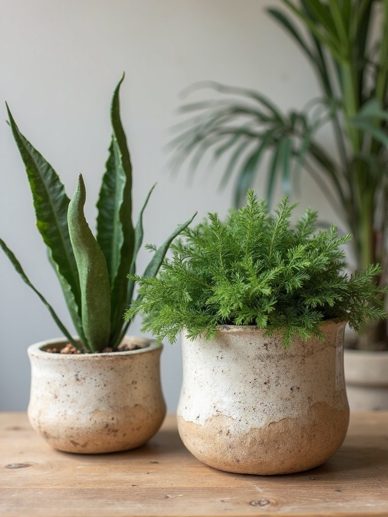 handmade ceramic planters with natural beauty