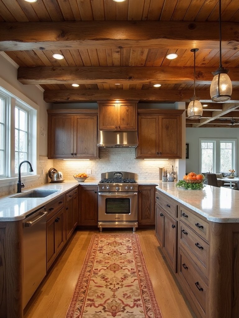 harmonious modern rustic kitchen design