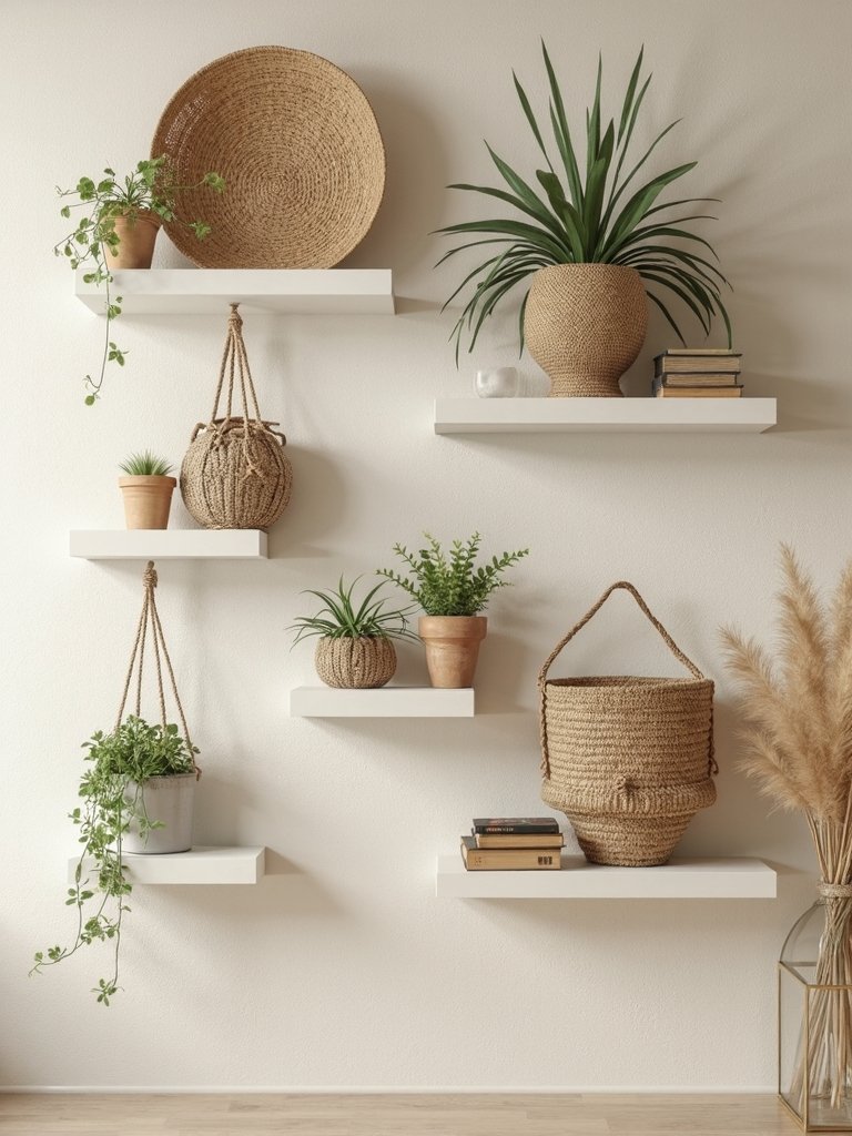 maximize wall storage versatile floating shelves