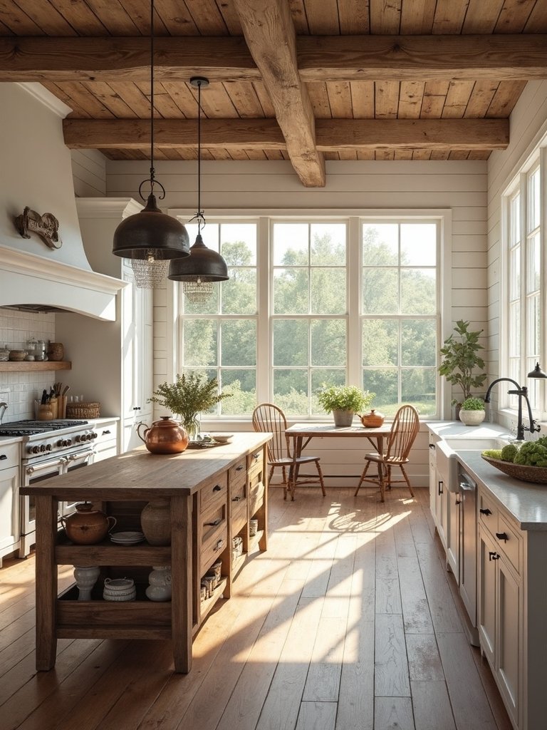 maximizing natural light in farmhouse kitchen
