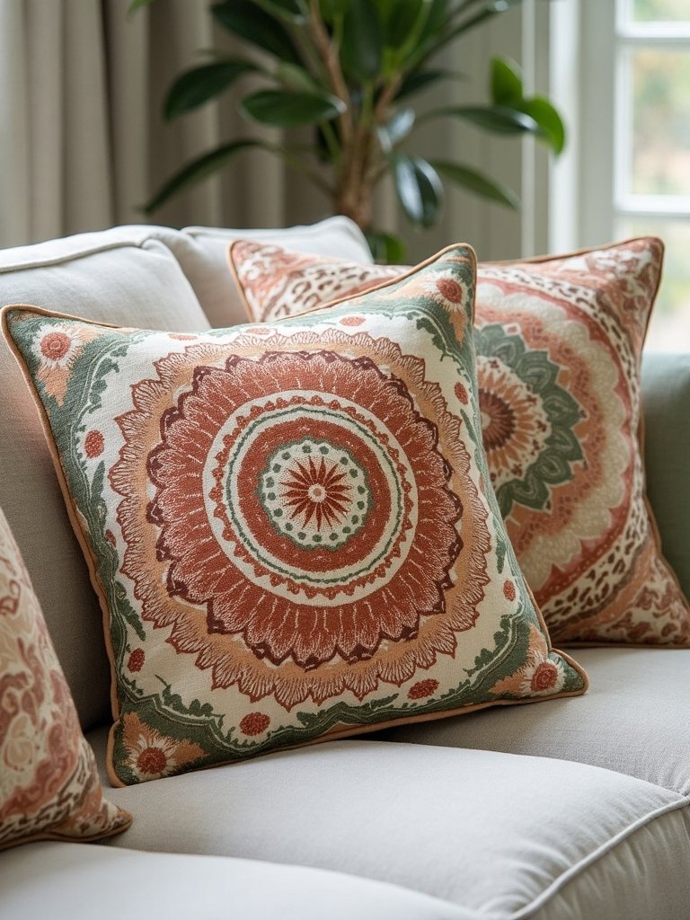 mesmerizing mandala decorative cushion transformation
