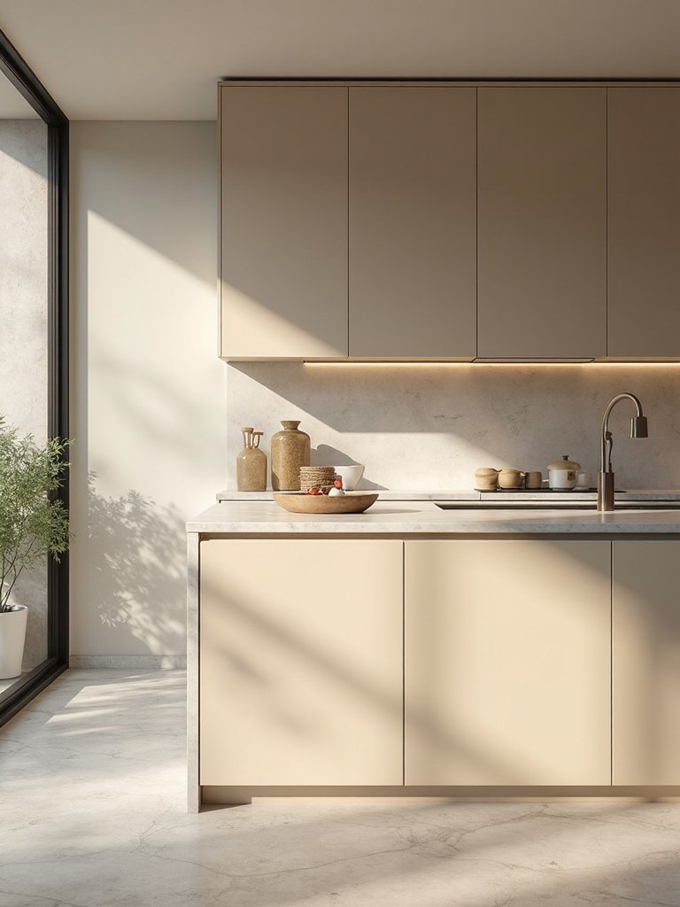 minimalist european style slab cabinets without hardware