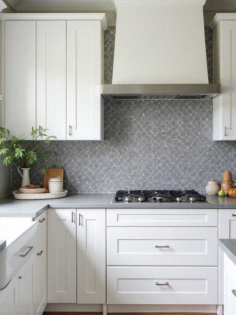 modern geometric backsplash tiles