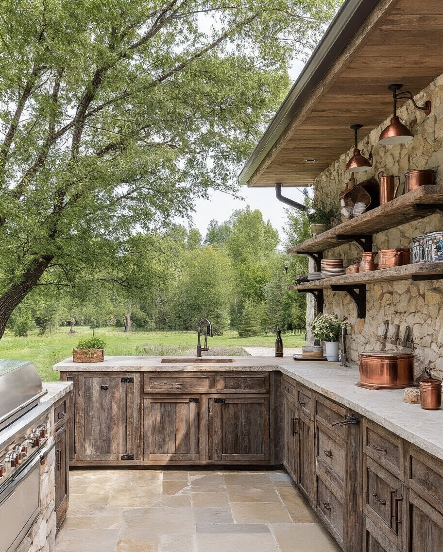 organic cozy prairie style kitchen