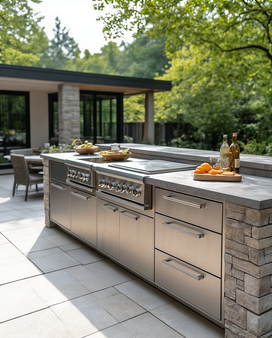 outdoor kitchen storage solutions