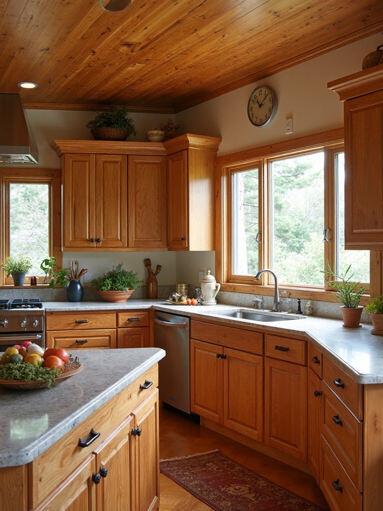 rustic farmhouse kitchen aesthetic