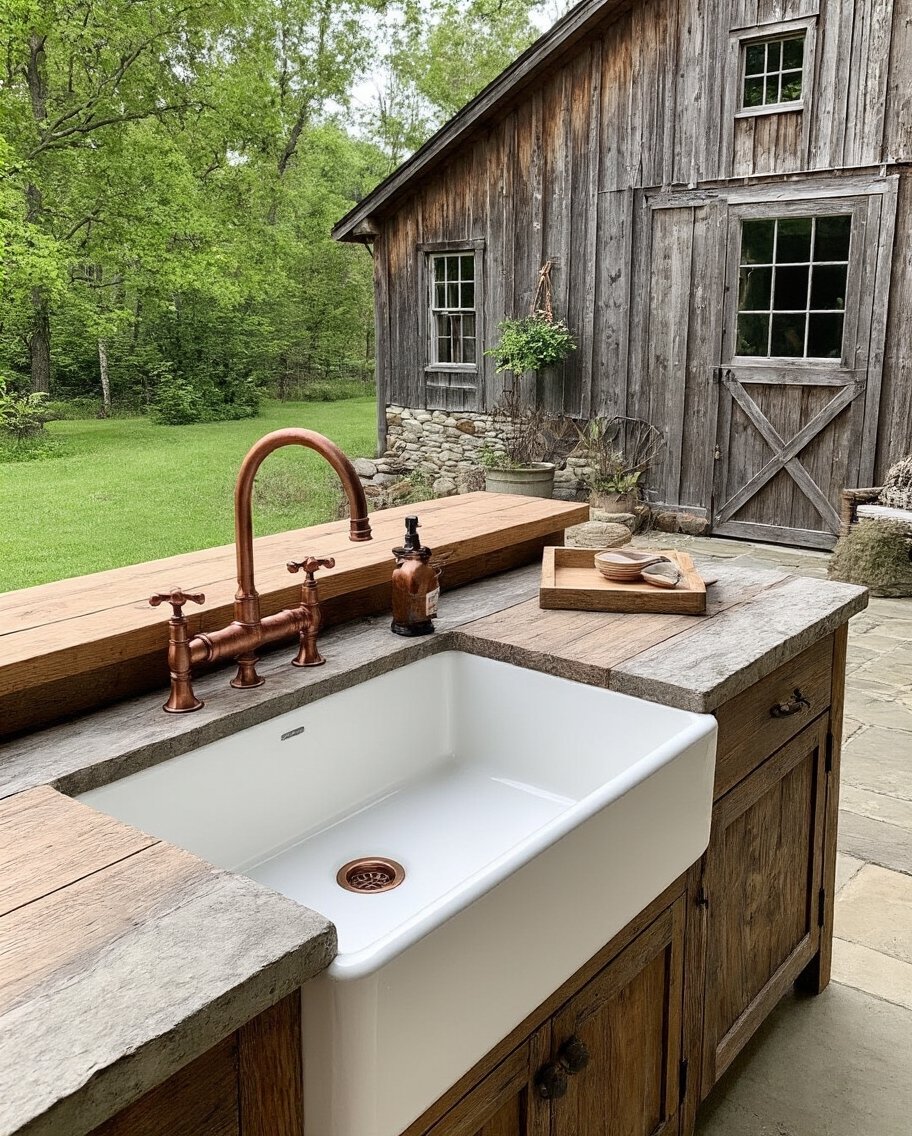 rustic farmhouse weathered barn wood