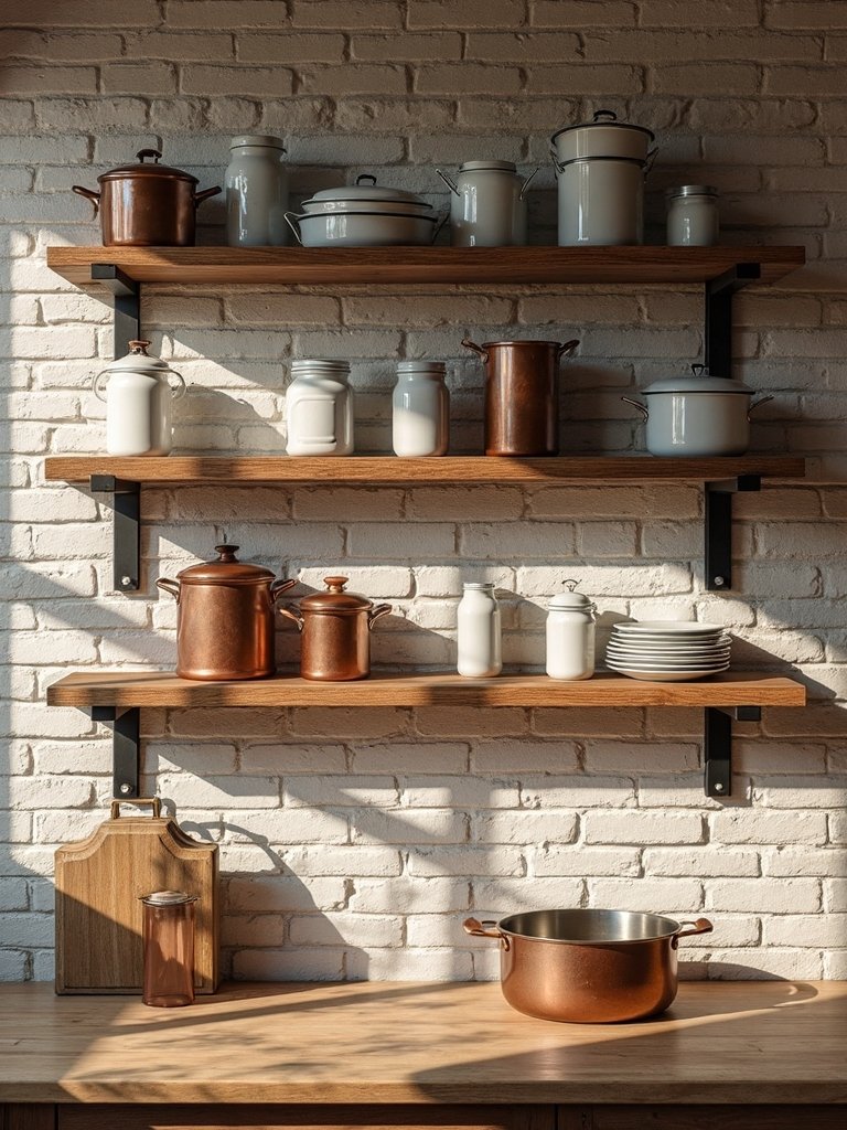 rustic open farmhouse storage